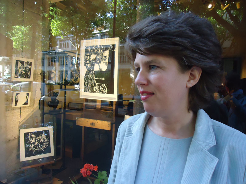 Vernissage exposition "Cécile Orsoni, gravures sur bois" galerie Guillet Paris